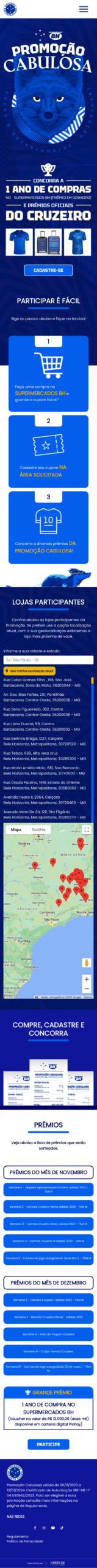 Promoção Cabulosa BH Cruzeiro