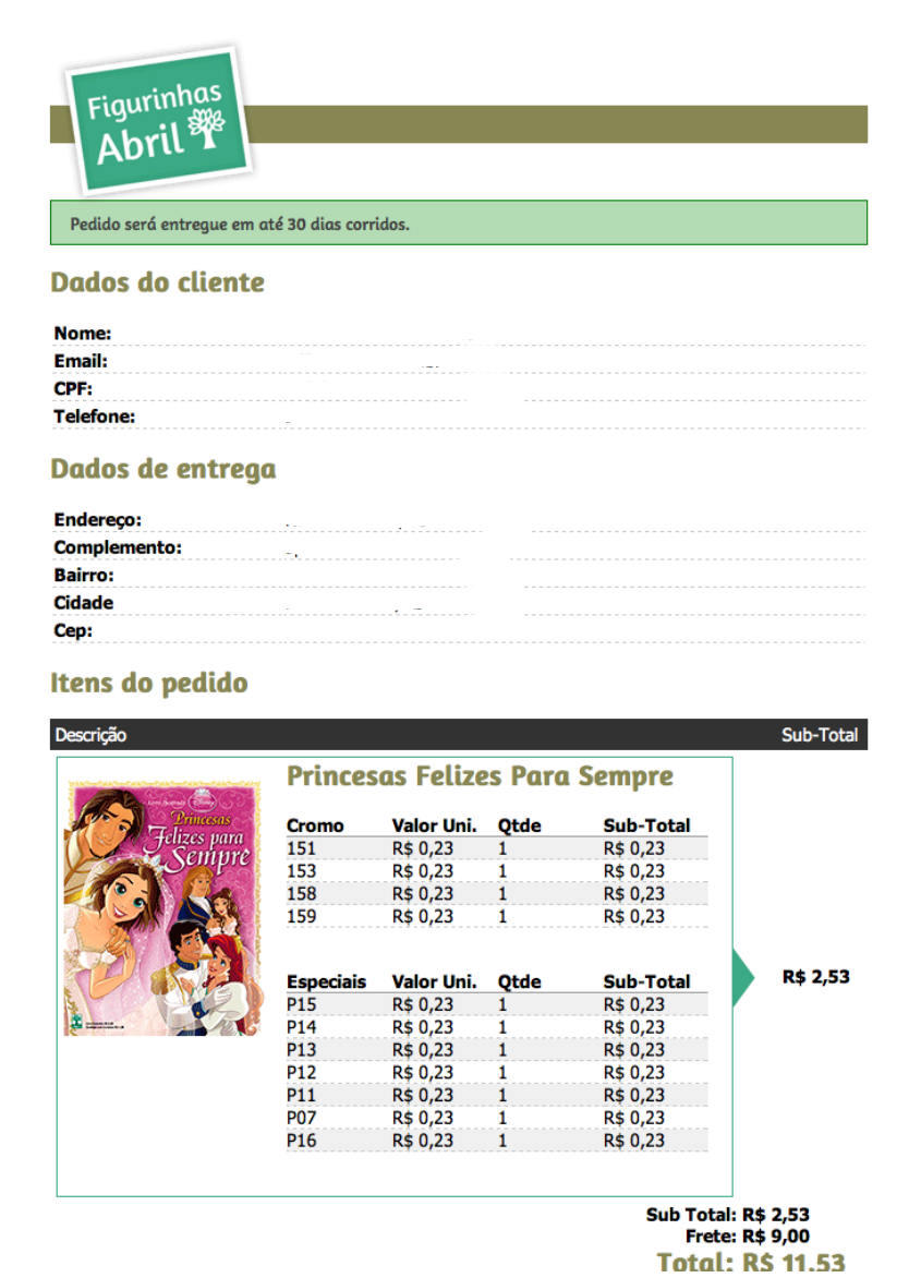 Figurinhas Abril Webiste
